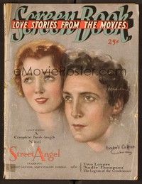 4c061 SCREEN BOOK vol 1 no 1 magazine July 1928 Janet Gaynor & Charles Farrell by Haskell Coffin!