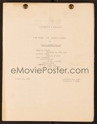 4c166 GREAT EXPECTATIONS continuity & dialogue draft script March 19, 1947, by David Lean + 4!