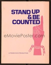 4c180 STAND UP & BE COUNTED estimating draft script July 9, 1971, screenplay by Bernard Slade!