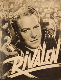 4c142 LET FREEDOM RING German program '39 different images of Nelson Eddy & pretty Virginia Bruce!