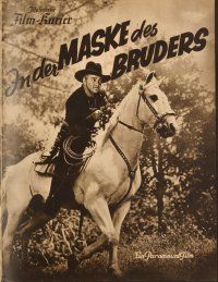 4c150 SILVER ON THE SAGE German program '39 different images of William Boyd as Hopalong Cassidy!