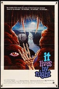 4d073 BAT PEOPLE  1sh '74 AIP, cool horror artwork, It Lives By Night!