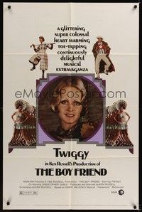 4d132 BOY FRIEND  1sh '71 sexy Twiggy, Tommy Tune, Chris Gable, directed by Ken Russell!