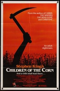 4d189 CHILDREN OF THE CORN  1sh '83 Stephen King horror, and a child shall lead them!