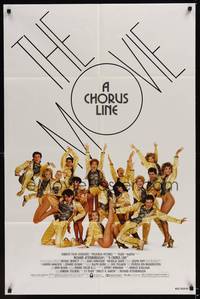4d190 CHORUS LINE  1sh '85 Michael Douglas, photo of Broadway chorus group by Patrick Demarchelier!