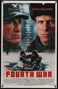 4d346 FOURTH WAR  1sh '90 directed by John Frankenheimer, Roy Scheider, Jurgen Prochnow!