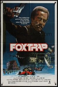 4d348 FOXTRAP  1sh '86 Fred Williamson directs & stars, cool action artwork!