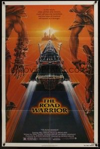 4d510 MAD MAX 2: THE ROAD WARRIOR  1sh '82 Mel Gibson returns as Mad Max, art by Commander!