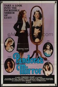 4d618 PANDORA'S MIRROR  1sh '81 sexy image of woman staring into the incredible mirror of lust!