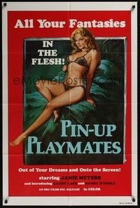 4d636 PIN-UP PLAYMATES  1sh '70s out of your dreams and onto the screen, sexy artwork!