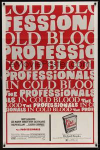 4d656 PROFESSIONALS/IN COLD BLOOD  1sh '70 Richard Brooks double-bill!