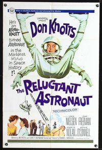 4d685 RELUCTANT ASTRONAUT  1sh '67 wacky Don Knotts in the maddest mixup in space history!