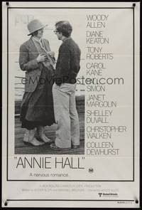 4e524 ANNIE HALL Aust 1sh '77 full-length Woody Allen & Diane Keaton, a nervous romance!
