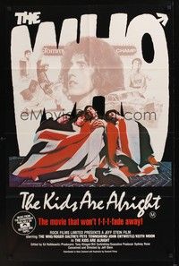 4e541 KIDS ARE ALRIGHT Aust 1sh '79 Stein, Roger Daltrey, Peter Townshend, The Who, rock & roll!