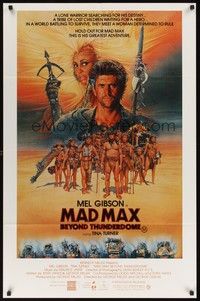 4e543 MAD MAX BEYOND THUNDERDOME Aust 1sh '85 art of Mel Gibson & Tina Turner by Richard Amsel!