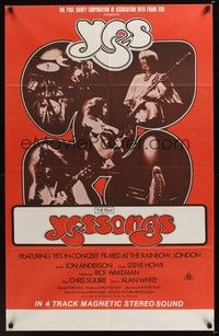 4e560 YESSONGS Aust 1sh '75 directed by Peter Neal, great images of Yes, rock & roll!