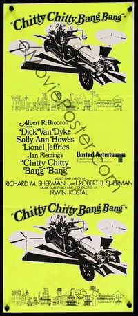 4e637 CHITTY CHITTY BANG BANG New Zealand daybill '69 Dick Van Dyke, Sally Ann Howes, flying car!