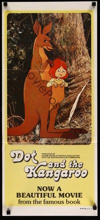 4e674 DOT & THE KANGAROO Aust daybill '77 Australian cartoon, artwork of little girl & kangaroo!