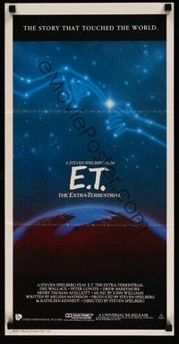 4e681 E.T. THE EXTRA TERRESTRIAL Aust daybill R85 Steven Spielberg classic, constellation art!
