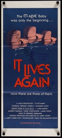 4e757 IT LIVES AGAIN Aust daybill '78 directed by Larry Cohen, now there are three of them!