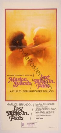 4e778 LAST TANGO IN PARIS Aust daybill '73 Marlon Brando, Maria Schneider, Bernardo Bertolucci!