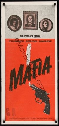 4e802 MAFIA Aust daybill '72 Leopoldo Torre Nilsson's La maffia, the story of a family!