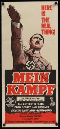 4e818 MEIN KAMPF Aust daybill '60 rise and ruin of Hitler's Reich from secret German files!