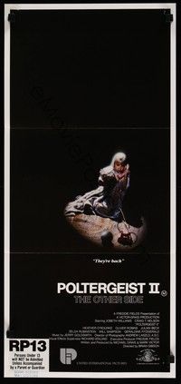 4e867 POLTERGEIST II Aust daybill '86 JoBeth Williams, The Other Side, they're baaaack!