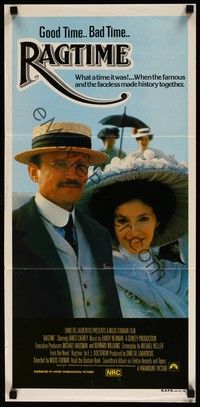 4e877 RAGTIME Aust daybill '88 Milos Forman, different image of pretty Mary Steenburgen!