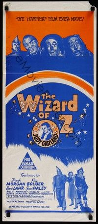 4e989 WIZARD OF OZ Aust daybill R70s Victor Fleming, Judy Garland all-time classic!