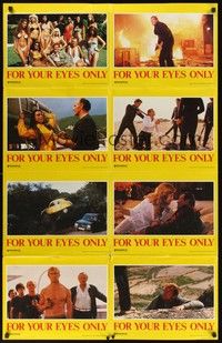 4e534 FOR YOUR EYES ONLY Aust LC poster '81 no one comes close to Roger Moore as James Bond 007!