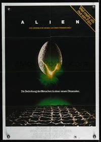 4e240 ALIEN German '79 Ridley Scott outer space sci-fi monster classic, cool hatching egg image!