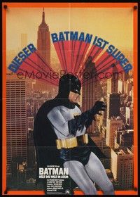 4e243 BATMAN German R70s DC Comics, great image of Adam West & Burt Ward w/villains!