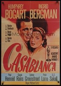 4e254 CASABLANCA German R88 Humphrey Bogart, Ingrid Bergman, Michael Curtiz classic!