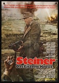 4e258 CROSS OF IRON German R80 Sam Peckinpah, cool image of James Coburn in WWII!