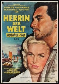 4e265 DIE HERRIN DER WELT - TEIL II German '60 directed by William Dieterle, pretty Martha Hyer!