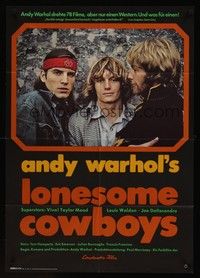 4e290 LONESOME COWBOYS German '72 Andy Warhol surreal western, Joe Dallesandro