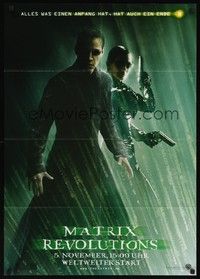 4e294 MATRIX REVOLUTIONS German '03 Keanu Reeves, Laurence Fishburne, Neo & Trinity!