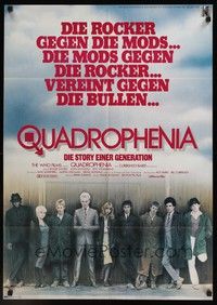 4e309 QUADROPHENIA German '79 great image of The Who & Sting, English rock & roll!