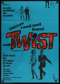 4e333 TWIST AROUND THE CLOCK German '62 Chubby Checker in the first full-length Twist movie!