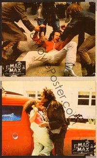 4e469 MAD MAX 2 German LCs '80 George Miller Australian sci-fi classic, action images!