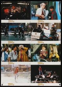 4e345 BACK TO THE FUTURE II German LC poster '89 young Michael J. Fox & old Christopher Lloyd!