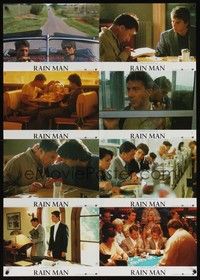 4e358 RAIN MAN German LC poster '88 Tom Cruise & autistic Dustin Hoffman,directed by Barry Levinson!