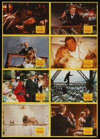 4e369 VIEW TO A KILL German LC poster '85 Roger Moore as James Bond 007, Tanya Roberts!