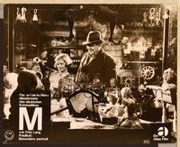 4e468 M German 9.25x11.5 still R60s Fritz Lang directed, Peter Lorre buys toy for girl!