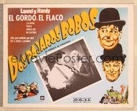 4e085 BLOCK-HEADS Mexican LC R60s different image of Stan Laurel & Oliver Hardy, Hal Roach!