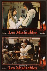 4e128 LES MISERABLES 7 French LCs '98 Liam Neeson, Claire Danes & pretty Uma Thurman!