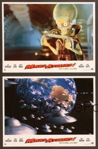 4e138 MARS ATTACKS! 8 French LCs '96 directed by Tim Burton, great images of many aliens!