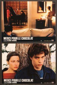 4e141 NIGHTCAP 6 French LCs '00 Claude Chabrol, pretty Isabelle Huppert, Jacques Dutronc at piano!