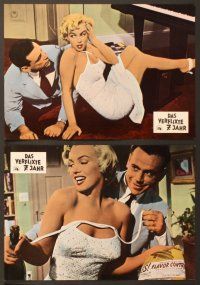 4e493 SEVEN YEAR ITCH 6 German LCs R75 Billy Wilder, most classic image of Marilyn Monroe!